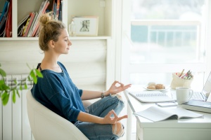 women practicing after learning ​what is meditation